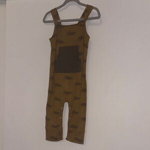 Kate Quinn Baby Kanga Pocket Vintage Motorcycle Tie Overalls 12-18 Months